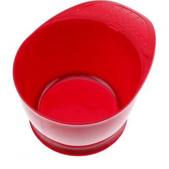 Чаша для краски, красная , с ручкой, с прорезиненной вставкой 320мл DEWAL T-21red