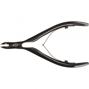 Кусачки для кутикулы DEWAL 6 мм, черные глянцевые